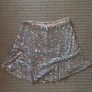 Free People Sequined Skirt